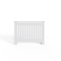 FWStyle Vertical Slat Medium White Radiator Cover (H) 82.3 (W) 112cm (D) 19cm - thumbnail 3