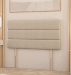Somnior Chambery 2 Draw Divan Bed Frame with Headboard Tweed Fabric in Natural - Size: Super King - thumbnail 4