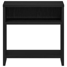 Berkfield Home Bedside Cabinet Black Oak 40x30x40 cm Engineered Wood - Size: 40 x 30 x 40 cm - thumbnail 5