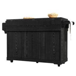 BTM Kitchen Trolley Storage Shelves Wine Rack Rolling Cart Black - thumbnail 9