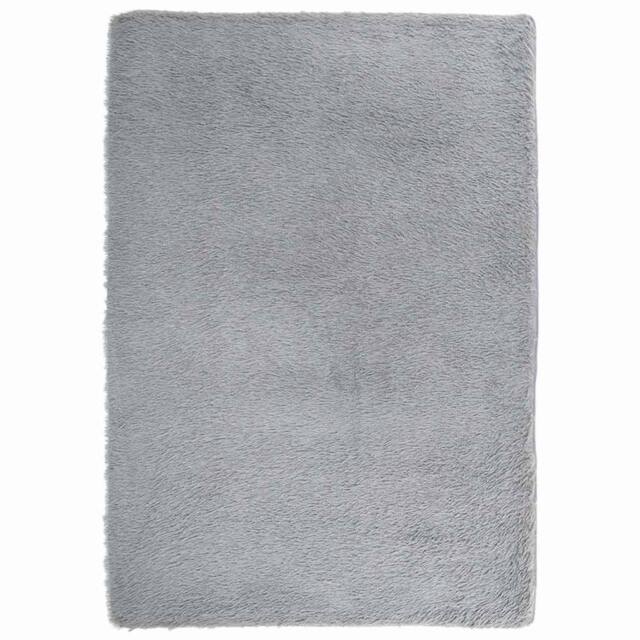 Berkfield Home Shaggy Rug High Pile NAVARRA Light Grey 160x230 cm Polyester - Size: Medium - image 1