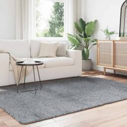 Berkfield Home Shaggy Rug High Pile NAVARRA Light Grey 160x230 cm Polyester - Size: Medium - thumbnail 3
