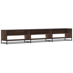 Berkfield Home TV Cabinet Brown Oak 270x40x46 cm Engineered Wood - Size: 270 x 40 x 46 cm - thumbnail 2