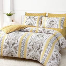 Grace Brushed Double Duvet Cover Supersoft with Zipper Closure in Beige - Size: Single - thumbnail 1