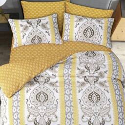 Grace Brushed Double Duvet Cover Supersoft with Zipper Closure in Beige - Size: Single - thumbnail 3