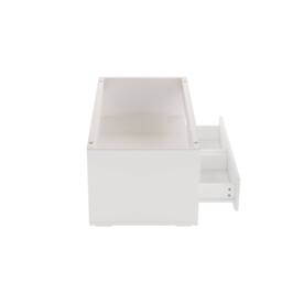 STILVORA Coffee Table 100cm with LED Lighting & 2 Drawers in White - thumbnail 9