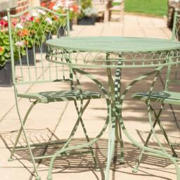 Ascalon Design Ltd Hampton Bistro Set 3pc - Soft Green - thumbnail 2