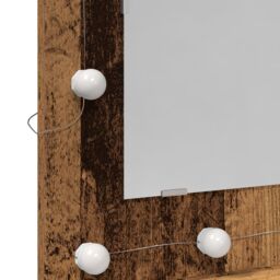 Berkfield Home Vanity Unit Old Wood Solid Reclaimed Wood 60 x 31.5 x 62 cm in Brown - thumbnail 8