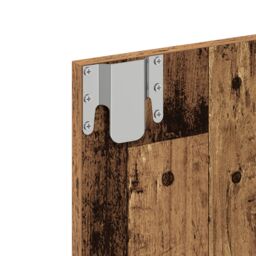 Berkfield Home Vanity Unit Old Wood Solid Reclaimed Wood 60 x 31.5 x 62 cm in Brown - thumbnail 9