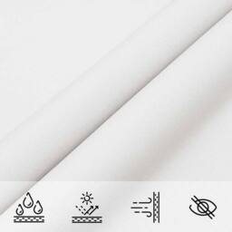 Berkfield Home Sunshade Sail Oxford Fabric Triangular 6x6x6 m White - thumbnail 6