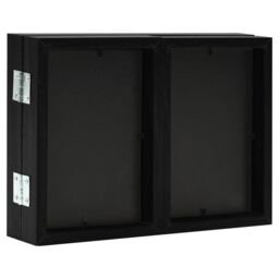 Berkfield Home Trifold Photo Frame Collage Black 22x15 cm+2x - Size: 22x15 cm - thumbnail 4