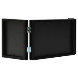 Berkfield Home Trifold Photo Frame Collage Black 22x15 cm+2x - Size: 22x15 cm - thumbnail 3