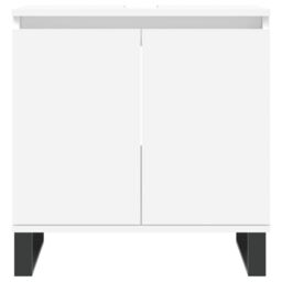 Berkfield Home Bathroom Cabinet White 58x33x60 cm Engineered Wood - Size: 58 x 33 x 60 cm - thumbnail 4
