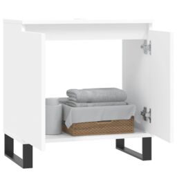 Berkfield Home Bathroom Cabinet White 58x33x60 cm Engineered Wood - Size: 58 x 33 x 60 cm - thumbnail 3