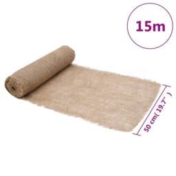 Berkfield Home Jute Roll 0.5x15 m 100% Jute 200 gsm in Natural - thumbnail 7