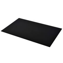 Berkfield Home Table Top Tempered Glass Rectangular 1200x650 mm in Black - thumbnail 1