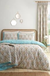 Dreams & Drapes 'Edena Decorative Floral' Quilted Bedspread in Natural - thumbnail 3