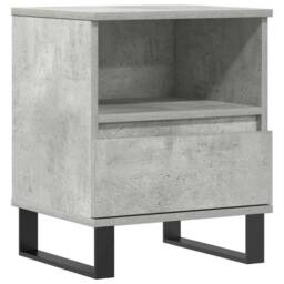 Berkfield Home Modern Bedside Cabinet Concrete Grey 40x35x50 cm Engineered Wood - Size: 40 x 35 x 50 cm - thumbnail 3