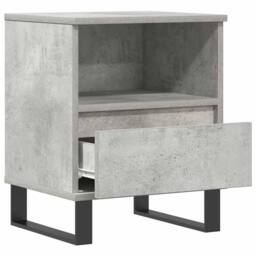 Berkfield Home Modern Bedside Cabinet Concrete Grey 40x35x50 cm Engineered Wood - Size: 40 x 35 x 50 cm - thumbnail 5