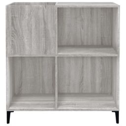 Berkfield Home Record Cabinet Grey Sonoma 84.5x38x89 cm Engineered Wood - thumbnail 5
