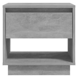 Berkfield Home Bedside Cabinet Concrete Grey 45x34x44 cm Engineered Wood - Size: 45 x 34 x 44 cm - thumbnail 5