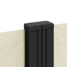 Berkfield Home Retractable Side Awning Cream 120x1000 cm - thumbnail 7