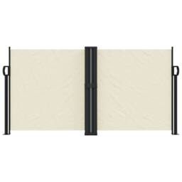 Berkfield Home Retractable Side Awning Cream 120x1000 cm