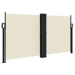 Berkfield Home Retractable Side Awning Cream 120x1000 cm - thumbnail 3