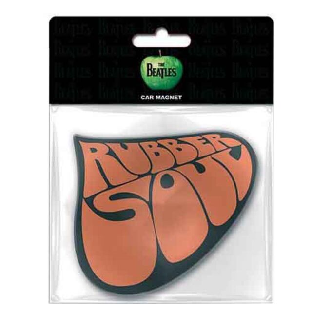 Beatles Rubber Soul Car Rubber Magnet in Red