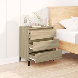 Berkfield Home Sideboard Sonoma Oak 60x35x70 cm Engineered Wood in Brown - Size: 60 x 35 x 70 cm - thumbnail 3