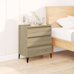 Berkfield Home Sideboard Sonoma Oak 60x35x70 cm Engineered Wood in Brown - Size: 60 x 35 x 70 cm - thumbnail 1