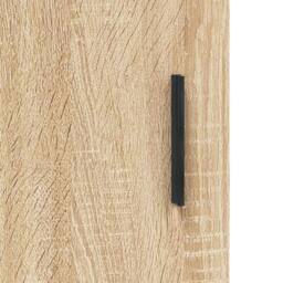 Berkfield Home Highboard Sonoma Oak 69.5x34x180 cm Engineered Wood in Light Tan - thumbnail 9