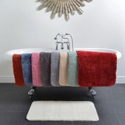 Allure Bath Fashions Deep Pile Microfibre Non Slip Bath Mat Set in Pale Green - thumbnail 6