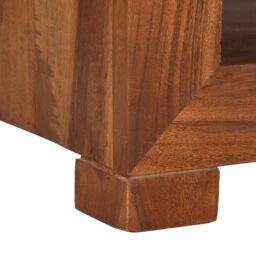 Berkfield Home Side Table 37x29x40 cm Solid Wood Acacia in Brown - Size: 37 x 29 x 40 cm - thumbnail 6