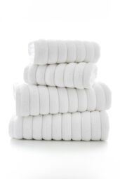 The Lyndon Company Premium Luxury Ribbleton Supersoft Cotton Bathroom Towels in White - thumbnail 3