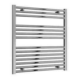 Bathroom Kingdom Diva Chrome Straight Heated Towel Rail 800x750 in Silver - thumbnail 1