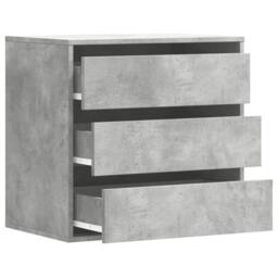Berkfield Home Classic Corner Chest of Drawers Concrete Grey 60x41x58 cm Enginee - Size: 60 x 41 x 58 cm - thumbnail 5