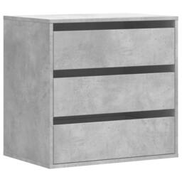 Berkfield Home Classic Corner Chest of Drawers Concrete Grey 60x41x58 cm Enginee - Size: 60 x 41 x 58 cm - thumbnail 3