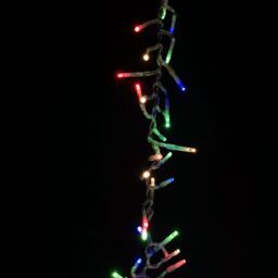 Samuel Alexander 960 LED 12m Premier Cluster Indoor Outdoor Multi Function Mains Operated Christmas Lights with Timer on Clear Cable in Multicoloured - thumbnail 2