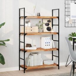 Berkfield Home Floating Shelf 80x30x4 cm Oil Finished Solid Wood Acacia in Brown - Size: 80 x 30 x 4 cm - thumbnail 1