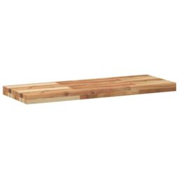 Berkfield Home Floating Shelf 80x30x4 cm Oil Finished Solid Wood Acacia in Brown - Size: 80 x 30 x 4 cm - thumbnail 6