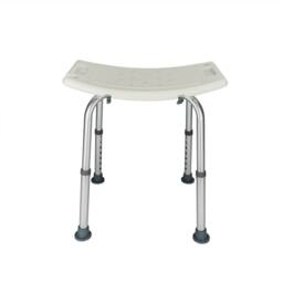 FLAVORA Height Adjustable Portable Shower Bath Seat Stool in White - thumbnail 6