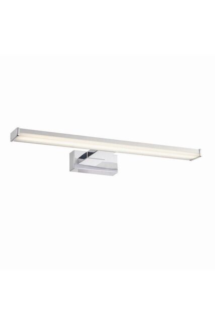 Netlighting Axis LED 1 Light Bathroom Wall Frosted Polypropylene Chrome Abs Plastic IP44 in Grey - image 1