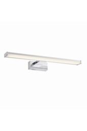Netlighting Axis LED 1 Light Bathroom Wall Frosted Polypropylene Chrome Abs Plastic IP44 in Grey