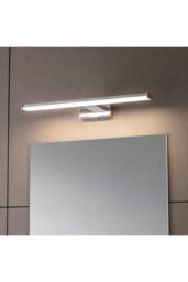 Netlighting Axis LED 1 Light Bathroom Wall Frosted Polypropylene Chrome Abs Plastic IP44 in Grey - thumbnail 2