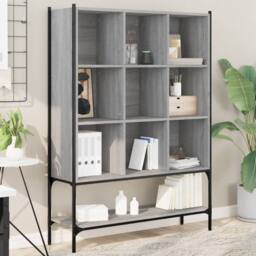 Berkfield Home Decorative Bookcase Grey Sonoma 102x30x141.5 cm Engineered Wood - thumbnail 2