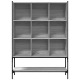 Berkfield Home Decorative Bookcase Grey Sonoma 102x30x141.5 cm Engineered Wood - thumbnail 5