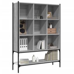 Berkfield Home Decorative Bookcase Grey Sonoma 102x30x141.5 cm Engineered Wood - thumbnail 4