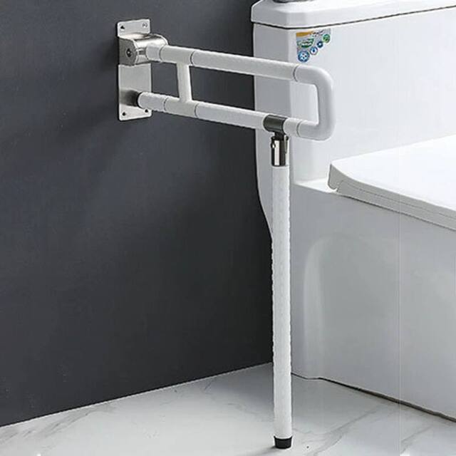 EONLION 1 PCS Safety Grab Bar Foldable Toilet Hand Rail in White - image 1