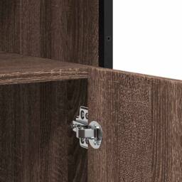 Berkfield Home Sideboard Brown Oak 100x35x76 cm Engineered Wood - Size: 100 x 35 x 76 cm - thumbnail 9